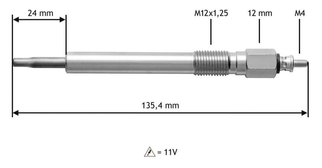 Bougie de préchauffage VALEO ref. 345178